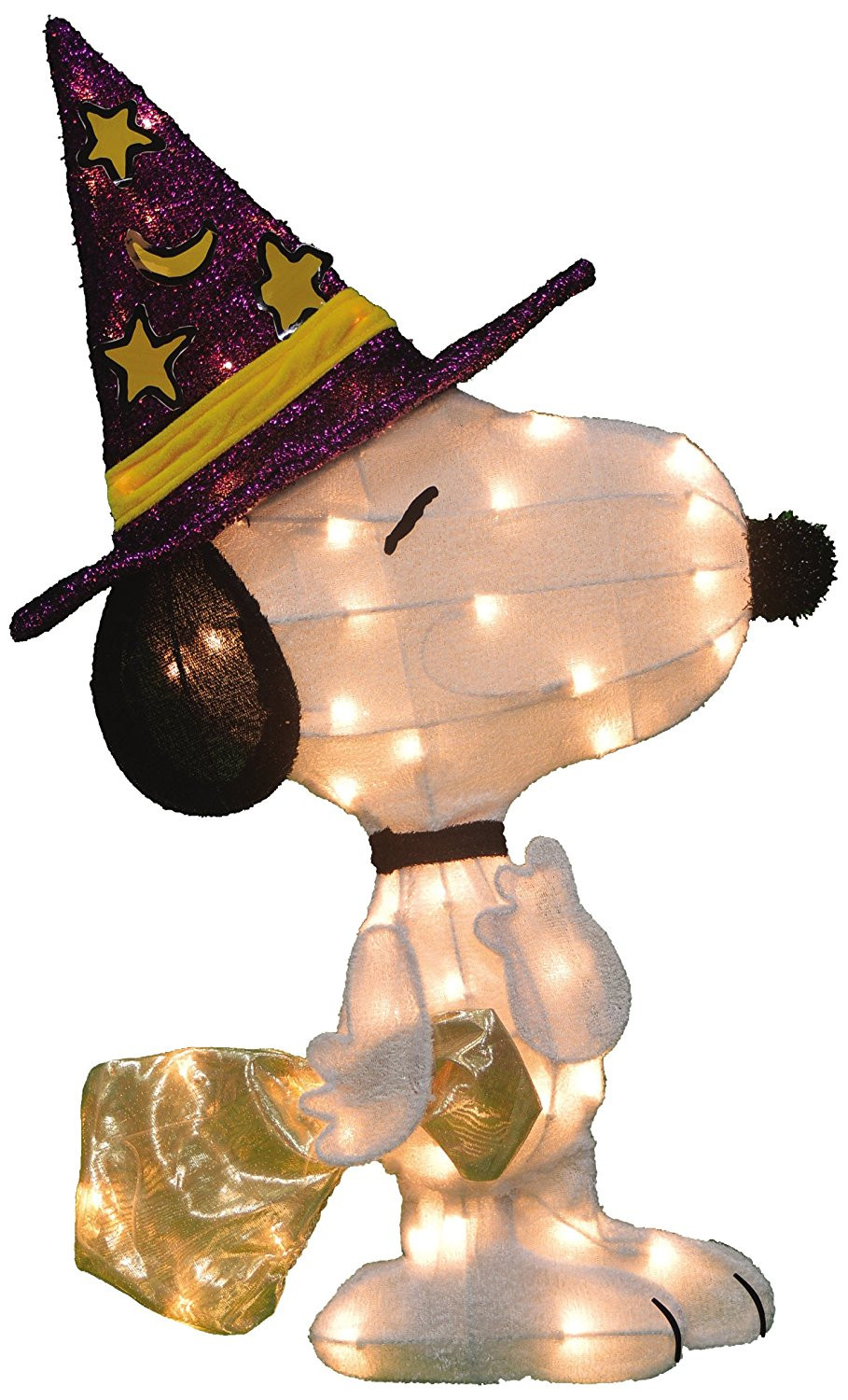 28-Inch Pre-Lit 2D Peanuts Snoopy Halloween Yard Decoration