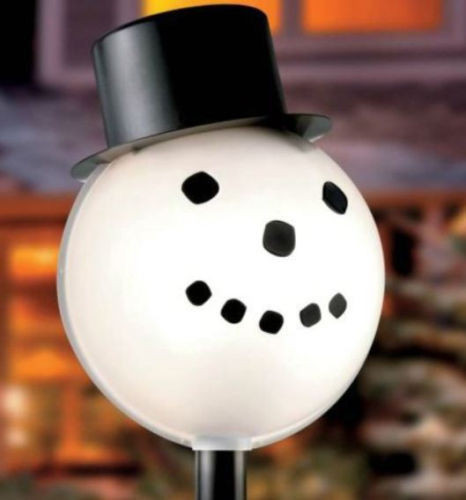 Snowman Lamp Post Light Cover Outdoor Christmas Decoration