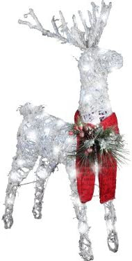 Gemmy Sparkle Light Up LED Buck Outdoor Christmas Decoration 48"