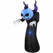 6 ft. Airblown Inflatable Pumpkin Head Creeper Reaper 