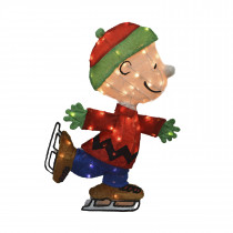 Peanuts Gang Ice Skating Charlie Brown 32" 3D LED "A Charlie Brown Christmas" Decorations