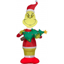 5.5' Grinch with Christmas Tree Christmas Inflatable