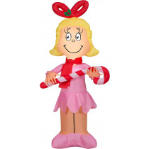 4' Gemmy Airblown Inflatable Cindy Lou Who Holding A Candy Cane