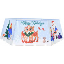 Rudolph Lighted Christmas Tree Collar Skirt 