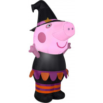 3.5 Ft Tall Airblown Inflatable Peppa Pig in Witch Costume