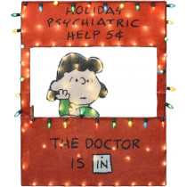 "A Charlie Brown Christmas" 2D Lucy Psychiatric Help Booth with Lights