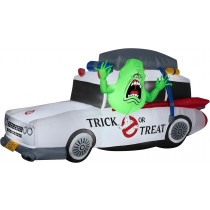 7' Gemmy Airblown Inflatable Ghostbuster's Ecto-1 Mobile w/ Slimer