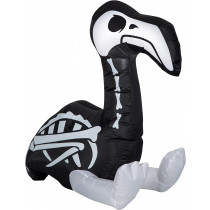 Gemmy 3 Ft Airblown Inflatable Skeleton Flamingo