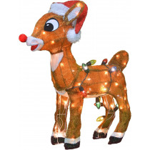 26 Inch Rudolph with Christmas Lights