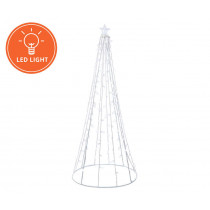 8 Foot Multi-Function Light-Up LED String Tree