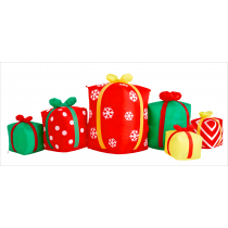8 Foot Inflatable Christmas Gift Boxes