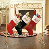 Metal Scroll Christmas Stocking Holder