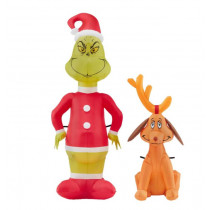 4.5 ft. Airblown-Grinch and Max Christmas Inflatable