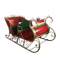 PRE-ORDER Life-Size Christmas Santa Sleigh Iron Commercial Christmas Decoration