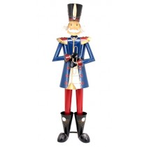 60" Iron Metal Toy Soldier with Trumpet Christmas Decoration