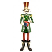 60" Iron Metal Toy Soldier with Drum Christmas Decoration