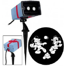 Disney Christmas Mickey & Minnie LED Projection Spotlight - White