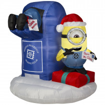 4.5 Ft Minions w/Mailbox Scene Airblown Inflatable