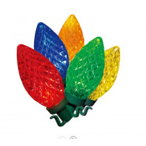 400-Count Multi-Color Diamond-Cut C9 LED Christmas Lights, 238 Feet