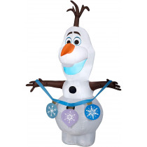 4 Ft Airblown Inflatable Frozen 2 Olaf Holding String of Ornaments Disney