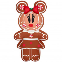 3.5 Ft Tall Airblown Inflatable Gingerbread Minnie Mouse 