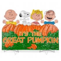 "It's the Great Pumpkin Charlie Brown" Hammered Metal
