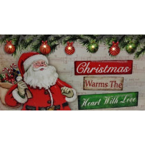 Christmas Warms the Heart Santa Claus Picture
