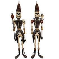 Life-Size Skeleton Soldiers Halloween Decor Set of 2