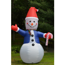 12' Snowman Airblown Inflatable Outdoor Christmas Decoration