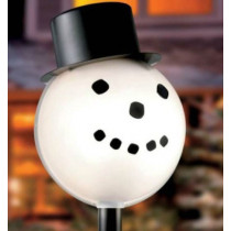 Snowman Lamp Post Light Cover Outdoor Christmas Decoration