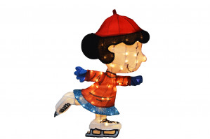 Peanuts Gang Ice Skating Lucy 32" 3D LED "A Charlie Brown Christmas" Decorations