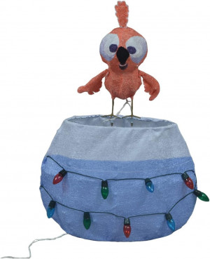 28-Inch Pre-Lit 3D Bird that Swims Rudolph Misfit