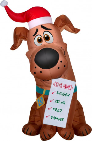 3.5 FT Scooby-Doo in Santa Hat Christmas Inflatable