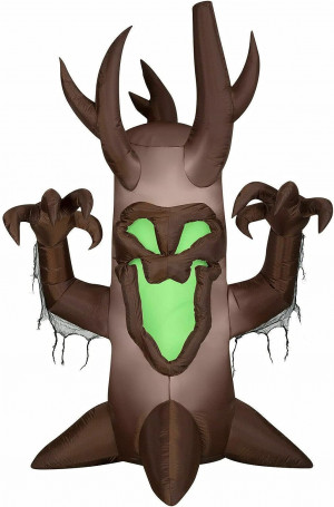 7 Ft Tall Airblown Inflatables Halloween ShortCircut Scary Tree 
