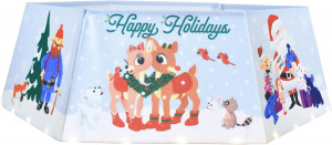 Rudolph Lighted Christmas Tree Collar Skirt 