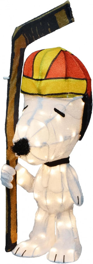 32" Peanuts Charlie Brown Christmas 3D Hockey Snoopy