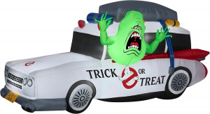 7' Gemmy Airblown Inflatable Ghostbuster's Ecto-1 Mobile w/ Slimer