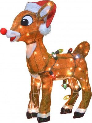 26 Inch Rudolph with Christmas Lights