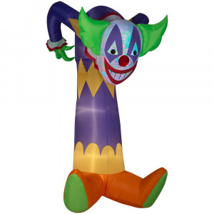 7.5 ft. Projection Kaleidoscope Scary Clown Halloween Inflatable