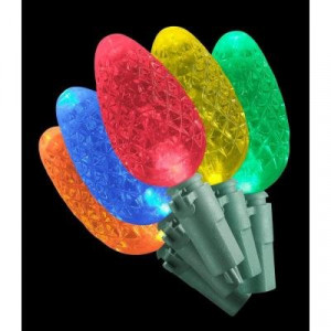 35 LED C6 Lights Multi-Color Christmas Lights