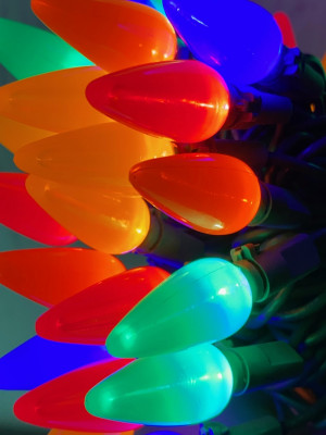 50-Light C6 LED Multi-Color Ceramic String Light