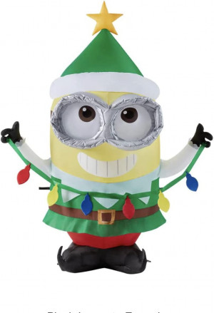 3.5 Ft  Minion Dave as Elf Airblown Inflatable 